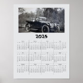 Kalender - 2025 Antiek auto Poster (Voorkant)