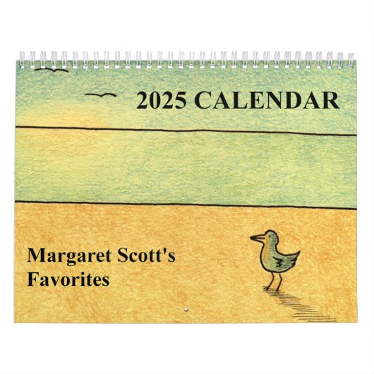 Kalender 2025 met originele kunst. (Hoes)