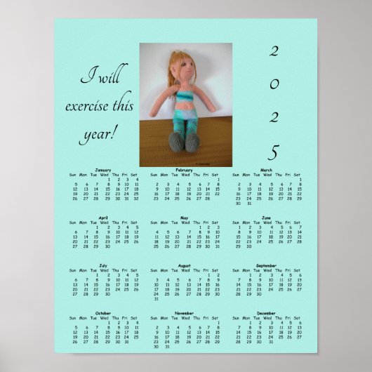 Kalender 2025 - Oefenbelofte Poster (Voorkant)