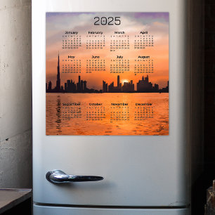 Kalender 2025 - Zonsondergang boven een badplaats Sticker