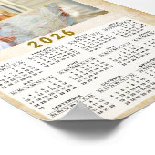 Kalender 2026 Aangepaste foto Poster (Hoek)