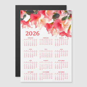 Kalender 2026 met bloemen