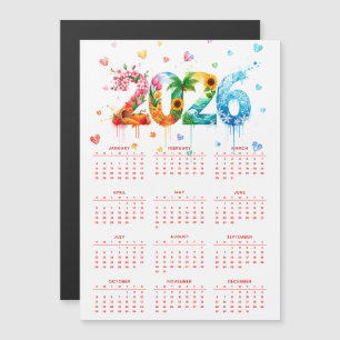 Kalender 2026 met vier seizoenen