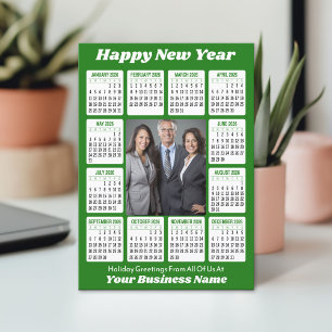 Kalender 2026 - Verticale bedrijfsfoto Feestdagenkaart