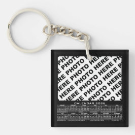 Kalender 2026 Voeg 3 foto's toe Sleutelhanger