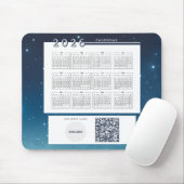 Kalender 2026 Voeg Logo QR-code toe Muismat (Met muis)