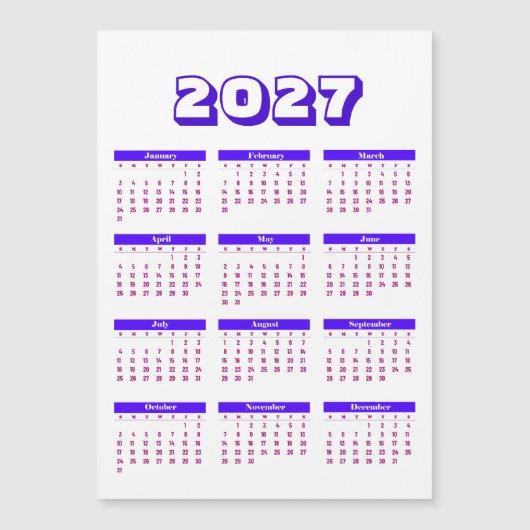 Kalender 2027 (Voorkant)