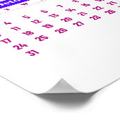 Kalender 2027 poster (Hoek)