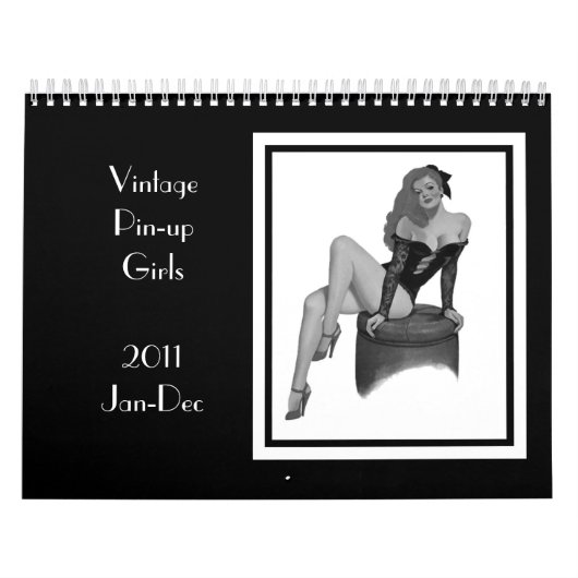 Kalender 2  pin-up meisjes 2011 jan-dec (Hoes)
