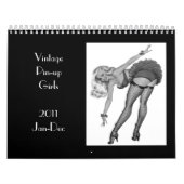 Kalender 4  pin-up meisjes 2011 jan-dec (Hoes)
