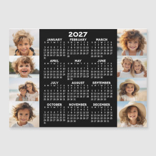 Kalender - 8 foto's - Basis Zwart Wit Magneet