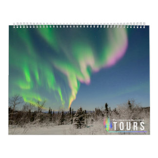 Kalender Alaska Aurora van Fairbanks Aurora Tours