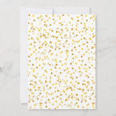 Kalender Bewaar de Datum Goud Hartjes Confetti Save The Date (Achterkant)
