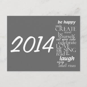 Kalender briefkaart 2014 - inspirerend woorden