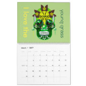 Kalender, Crazy Funny Skulls 2019 Kalender (Mar 2027)