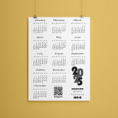Kalender Deutsch 2025 jaar Kalender Basic Magnetische Uitnodiging