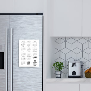Kalender Deutsch 2025 Voljaar Kalender QR Code Magnetische Uitnodiging