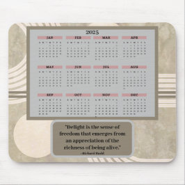 Kalender en Citaat Mousepad Muismat