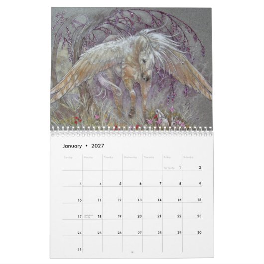Kalender — Fantasy Horses (Jan 2027)