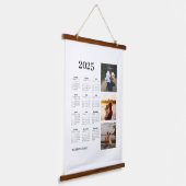 Kalender foto 2025 hangend wandkleed (Gebogen)
