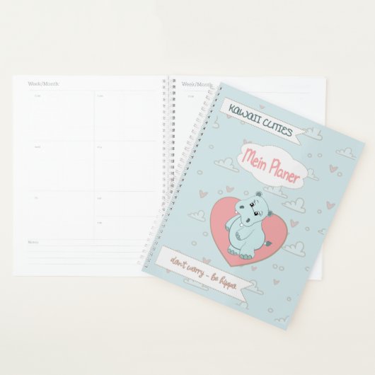 Kalender Hippo - ne vous inquiétez pas être hippo (Devant avec enveloppe)