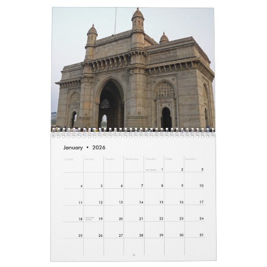 Kalender India 2026 (Jan 2026)