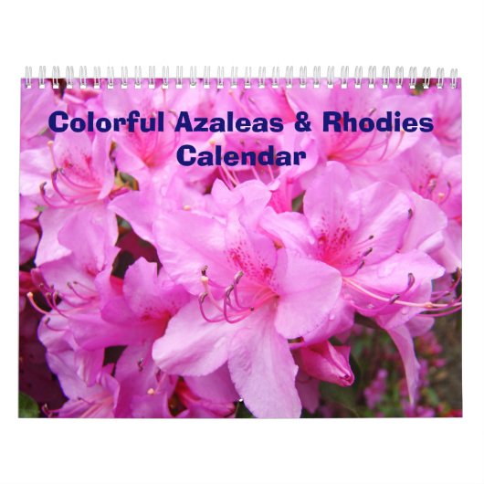 Kalender kleurrijke Azaleas- en Rhodies-agenda (Hoes)