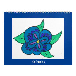 Kalender (kleurrijke bloemen)