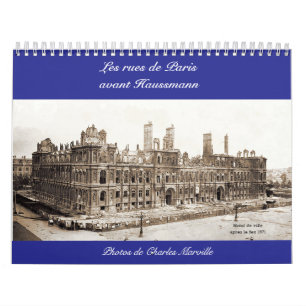 Kalender Les rues de paris avant 1870