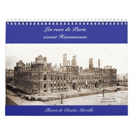 Kalender Les rues de paris avant 1870 (Hoes)