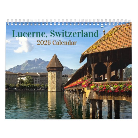 Kalender Luzern Zwitserland 2026 (Hoes)
