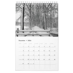 Kalender met afbeeldingen van de natuur