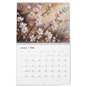 kalender met bloeiende takken (Jan 2026)