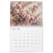 kalender met bloeiende takken (Mar 2027)