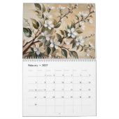 kalender met bloeiende takken (Feb 2027)
