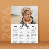 Kalender met Foto - Jaar Uitzicht Magnetische Kaar