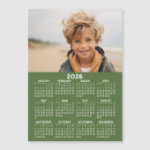 Kalender met foto - Volledig jaar Magnetische Kaar (Voorkant)