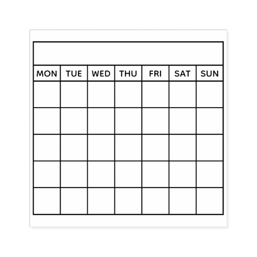 Kalender met kalender voor Habit Rubberstempel (Afrduk)