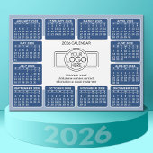 Kalender met logo Contactgegevens Blue Magnet
