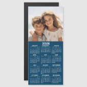 Kalender met Photo Collage blauwe achtergrond magn (Voorkant / Achterkant)