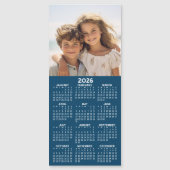 Kalender met Photo Collage blauwe achtergrond magn (Voorkant)