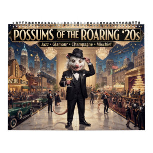 Kalender met Possum uit de Roaring Twenties