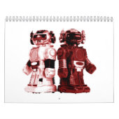 kalender met rode robots (Hoes)