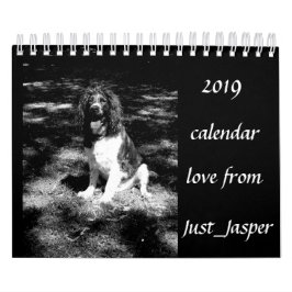 Kalender met spaniel