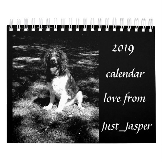 Kalender met spaniel (Hoes)