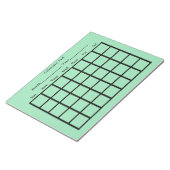 Kalender Pad Lichtgroen Notitieblok (Schuin)