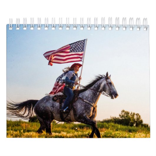Kalender patriottische Amerikaanse vlag (Hoes)