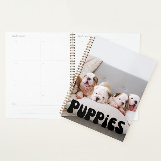 Kalender Puppies bevestigen Planner (Display)