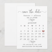 Kalender Reserveren Save The Date (Voorkant / Achterkant)