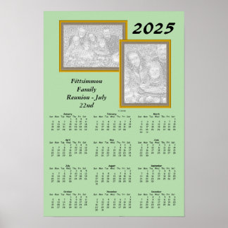 Kalender - Reünie Afbeeldingen x 2 - 2025 Poster